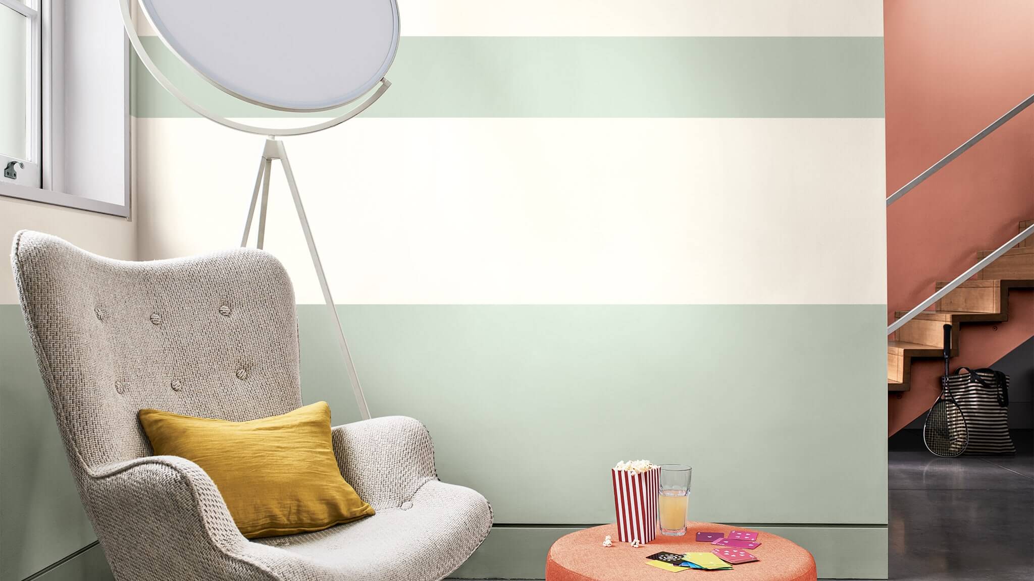 Unregelmäßige Streifen ergeben einen frohen und dennoch eleganten Look cf20_how_to_paint_stripes