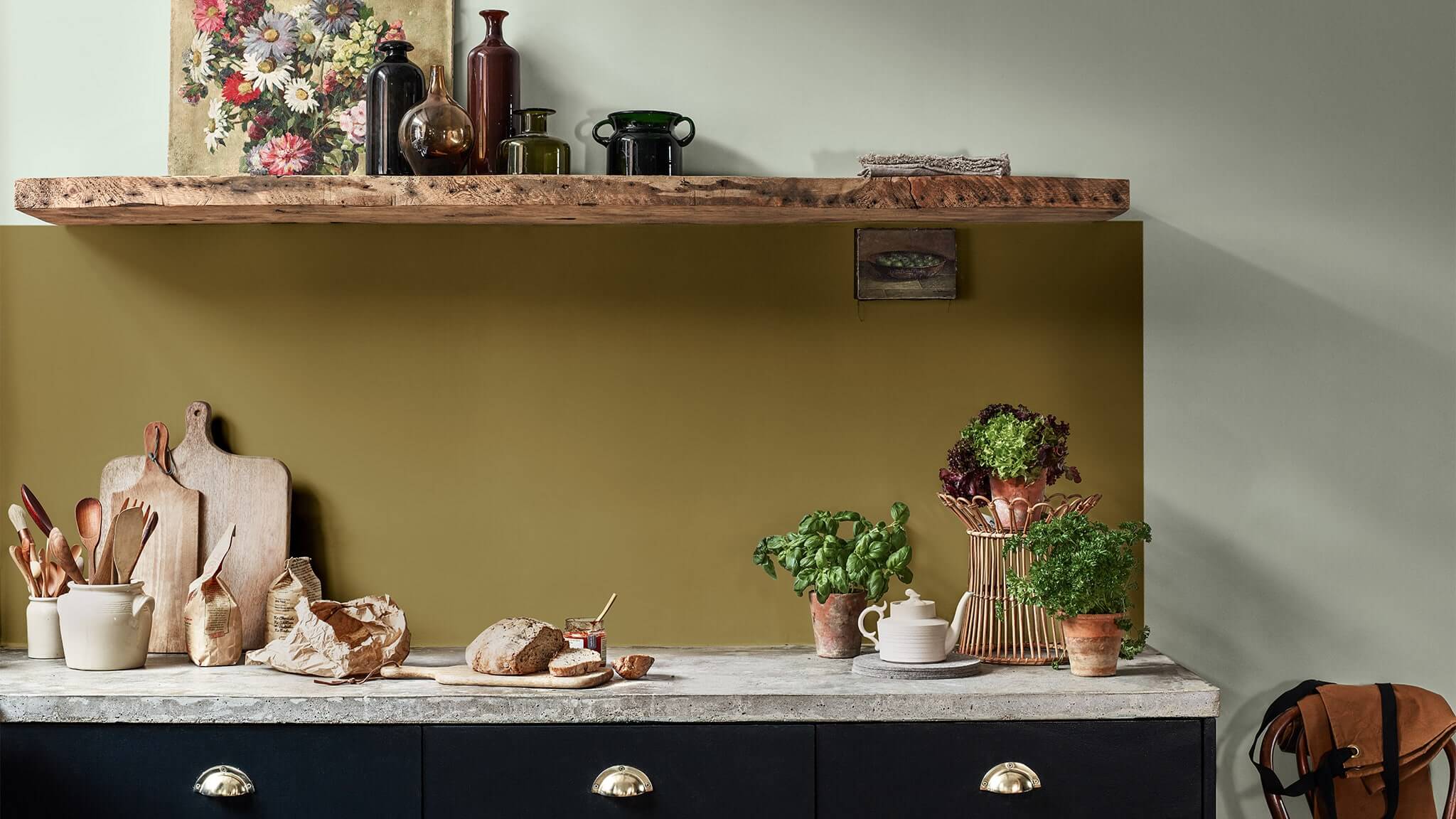 Kreative Küche in Olivgrün und Tranquil Dawn CF20_Creative_Kitchen